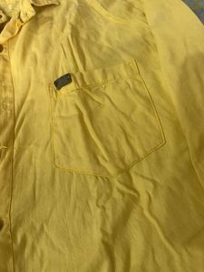 Yellow Men Shirt