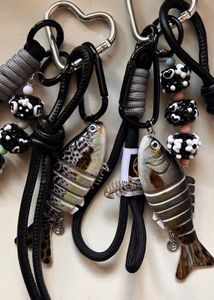 Fish Bait Carabiner Keychain 🖤