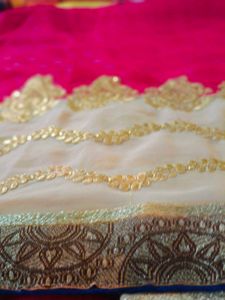 Elegant Pink Saree