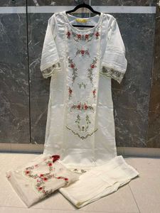 White Kurta Set
