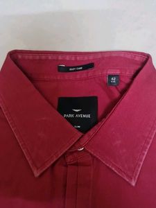 Park Avenue Men&#39;s Formal Shirt Red