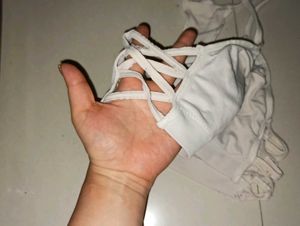 Comfy White Sports Bra Non Padded
