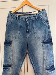 NEW! Baggy Cargo Denim jeans - Waist 34