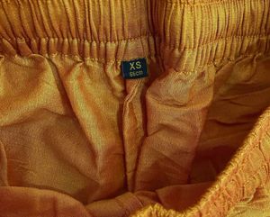 AVAASA Set - Woven Flared Mustard Kurta wit