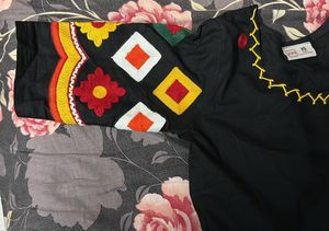 FASHION FLOOR INDIA BLACK SHARARA SET