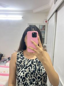 Animal Print Sleeveless Top