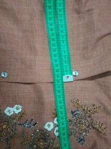 Elegant Brown Embroidered Kurta