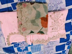 Elegant Pink Kurta and plazzo Set