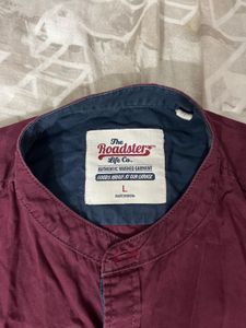 Long Sleeve Stand Collar Shirt