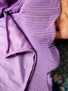 Lavender Pleated Top