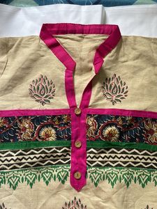 Women Cotton Printed Long Top(not Even Used Once) Negotiable 🔥🔥🥳