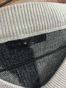 Zebra Print V-Neck Sweater