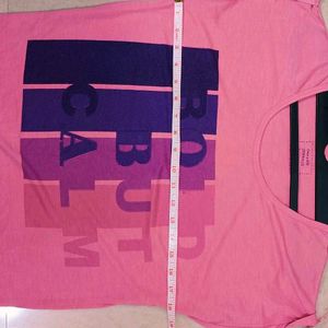 🛍️ Pink Regular Fit Tee ⭐⭐⭐⭐