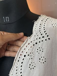 NOLITA White Linen Shiffli Dress