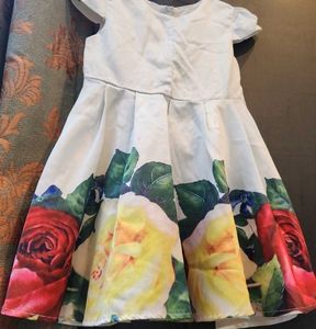 Girls&#39; Floral Print Dress