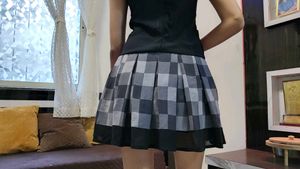 Cute Plaid Mini Skirt