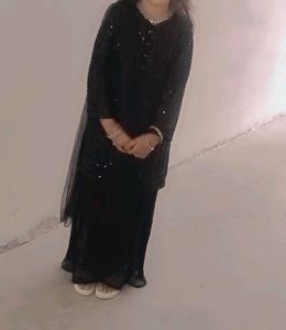 Black Kurti With Plazo C76