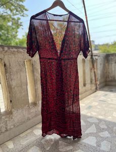 Zara Animal Print Duster