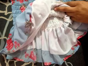 Floral Print Smocked Top