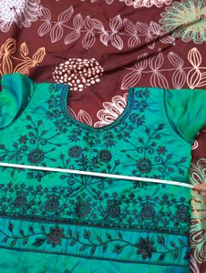 Elegant Green Ethnic Dress