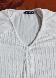 M Size Woollen Crop Top For Girls....