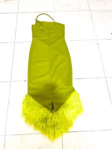Green One-Shoulder Dress Size S