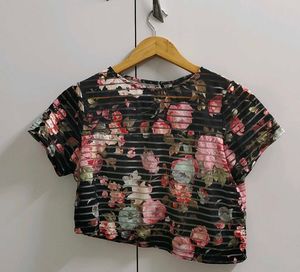 Floral crop top