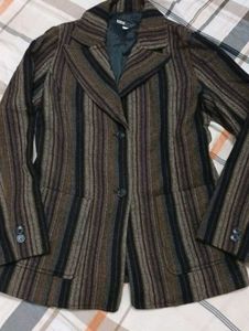 [Expen$ive] ✨ Striped Wool Blend Coat