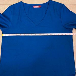 🛍️ Tissaia Basic Blue Top ⭐⭐⭐