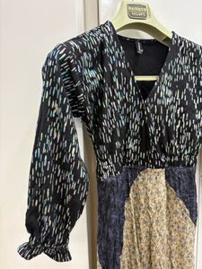 Elegant V neck Midi Dress