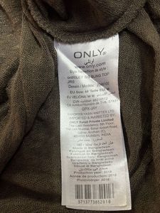 Only Olive Embellished Top - M