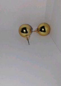 Gold Ball Stud Earrings