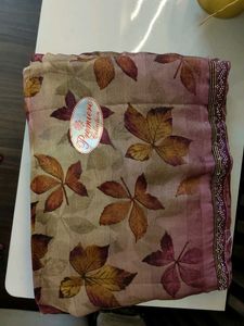 Leaf Print Saree