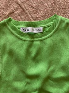 Zara Green Knit Tank Top