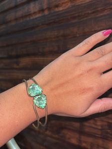 Elegant Red &amp; Crystal Bangles with free product