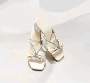Bow Detail Heeled Mules
