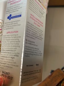 Nivea New Luminous evenglow facewash and day cream