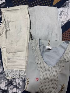 Grey Kurta Set