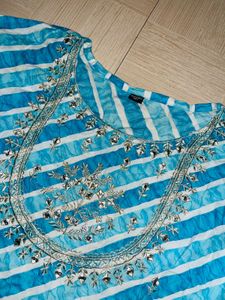 Striped Blue Kurti