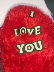 Red Heart Furr Pillow