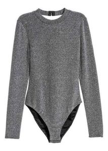 H AND M SHIMMERY BODYSUIT
