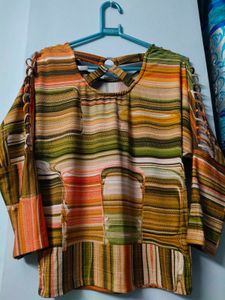 Striped Long Sleeve Top