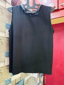 Sleeveless Black Top