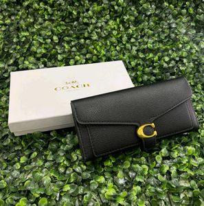 Coach Balck Leather Wallet With Box