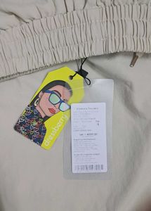 Parachute Beige Loose Baggy Pants