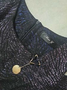 Sparkling Cold Shoulder Gown