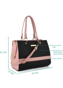 Chic Black &amp; Pink Handbag