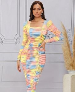 Ruched Bodycon Mini Dress