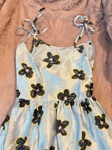 Cute Baby Blue Dress Adjustable Straps