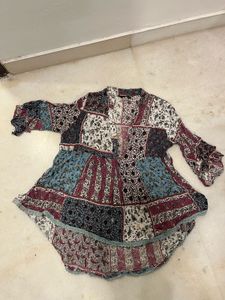 Boho Patchwork Print Tunic